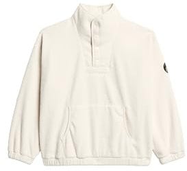 Superdry Damen Sport Tech Sherpa Henley-Sweatshirt Nordisch Knochengrau 38