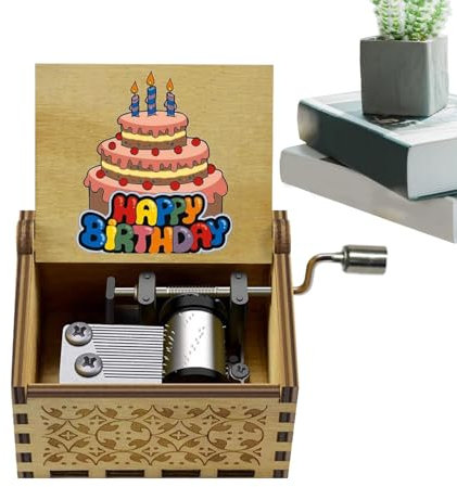 Gravierte Spieluhren - Handkurbel Vintage Gravierte Spieluhren - Spieluhr Graviert Vintage Box Handkurbel Spieluhr für Kinder Geburtstag
