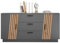 58 aufm Kessel Sideboard Jacky 160x44x80 Grau/Artisan Eiche 10303