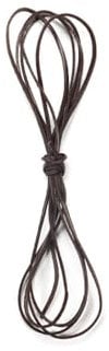 2mm*2m Brown Faux Leather Cord Flat Leather String for DIY Crafts Jewelry Making