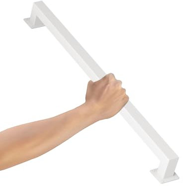 Weißes Treppengeländer Handlauf für Innen und Außen 0,3m Komplettset Modernes Design Treppengeländer Sicherheitshandläufe Ideal für kleine Räume