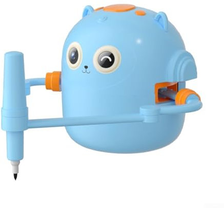 PETSTIBLE Drawing Robot Toys with 100 Painting Cards Interactive Drawing Projector Machine Voice Smart Learning Toy for Over 5 Years, Foster Hand-Eye Coordination Creativity(Blue)