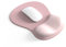 Tappetino per mouse ergonomico con cuscino in gel, tappetino per mouse con poggiapolsi, base antiscivolo, con imbottitura per il polso, per computer portatile (rosa)