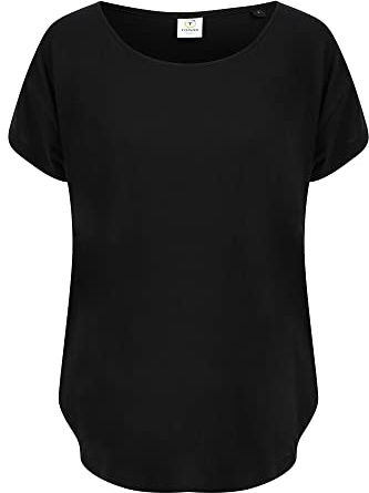 Tombo Womens/Ladies Scoop Neck T-Shirt (S) (Black)