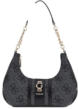 GUESS ERENIA GIRLFRIEND SATCHEL, COLOR LTL - MILCH LOGO LTL - MILCH LOGO ONE SIZE, Coal Logo, Einheitsgröße