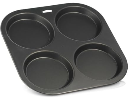 OPIROS Teglia Da forno Antiaderente Per Focacce Stampo Forma 4 Focaccine Pizzette Monoporzione Pizza Party Feste Aperitivi Catering