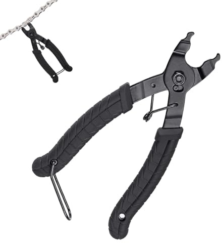 Kettenschloss Zange,ettenzange und Kettenmanschetten-Verbindung,Kettenschlosszange,Kettenzange Fahrradkette,2 in 1 Öffner und Schließen Zange Chain Tool für Mountainbikes zur Chains Reparatur(16.5cm)