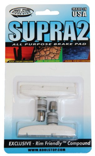 Kool Stop Supra 2 Bremsbelag mit Gewinde (weiß)