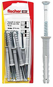 Fischer, Tasselli a percussione N 8X80 K con vite