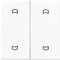 Jung knx - Tecla doble pulsador knx 2 fases negro