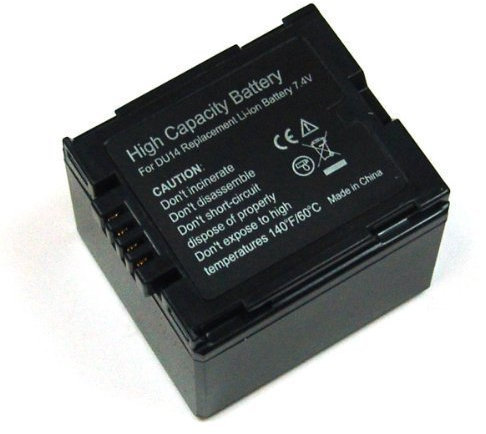 Battery Li-Ion for Panasonic PANASONIC CGA-DU14, for Panasonic NV-GS10, GS17, GS21, GS22, GS27, GS30, GS35, GS37, GS50, GS55, GS60, GS70, GS75, GS80EG-S, GS120, GS140, GS150, GS180, GS200, GS230, GS250, GS280, GS300, GS300EG-S, GS320, GS400, GS500, Panasonic SDR-H20, 20EG, H250, VDR-D150, D160, D160EG, D220, D250, D300, D310, M30, M50, M70