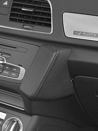Kuda Telefonkonsole für Audi Q3 ab 10/2011, Kunstleder, Schwarz