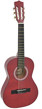 DIMAVERY AC-303 Klassikgitarre 1/2, rot | Klassische Gitarre 1/2