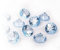 eventkauf 10 Kristalle Diamanten Streuteile Dekosteine 20mm (Hellblau)