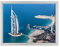 Gemälde auf Leinwand, gerahmt, mit Rahmen, Dubai – Emirati Arabi – Mittlerer Orient Metropole – Burj Khalifa al-Arab – Palm Jumeirah – 30 x 40 cm – moderner Stil Weiß – (Code 4962)
