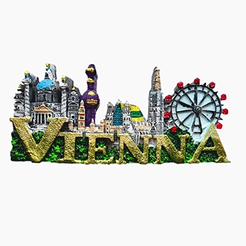 3D-Kühlschrankmagnet, Motiv: Wien / Österreich, Haus- & Küchendekoration, Magnet-Aufkleber, Reisesouvenir, Geschenk