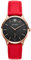 Kistanio Stratolia Damenuhr mit Lederarmband Analog Saphirglas Rose Schwarz STR-31-008