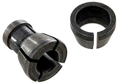 KATSU 3/8 et 1/4 2 Pièces Mandrin à Pince pour Défonceuse Rogneuse Routeur à Bois Trimmer Menuiserie électrique Pince de Titulaire Mandrin de Fraise à Bois