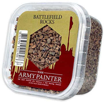 The Army Painter | Basing Battlefield Rocks | imitiert kleinere Felsen oder Steine | Grundierung | für einen realistischen Look