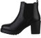 Giralin Damen Schnürstiefeletten Leicht Gefütterte Plateau Stiefeletten Zierperlen Schuhe Boots Nieten Schnürboots 179125 Schwarz Total 40