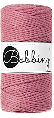 Bobbiny Oeko-Tex Premium Makramee Garn aus ökologischer Baumwolle 3 mm x 100 m (Blossom)