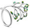 Beadthoven - Anello in argento Sterling 925 con foglie smaltate, con albero della vita, anello regolabile, misura Q per donne e San Valentino (misura 8)