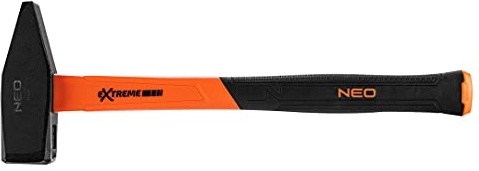 NEO TOOLS Schlosserhammer 300-2000g, Glasfasergriff, für Schlosser-, Tischler- und Blechschmiedewerkstatt