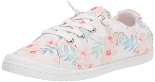 Roxy Women's Arjs300223-pwc Sneaker, Pink/White/C Bl, 4 UK