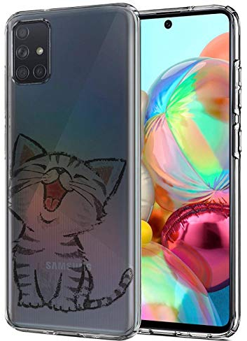 CoolGadget Motiv Hülle für Samsung Galaxy A71 - Motiv 06 Designhülle, Anti-Fingerprint, Slim Fit Schutzhülle mit Erhöhtem Kamerarand, Stoßfest, Kratzschutz