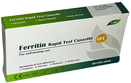 Iron Deficiency Test Kit Ferritin Self Testing Blood Anaemia Test