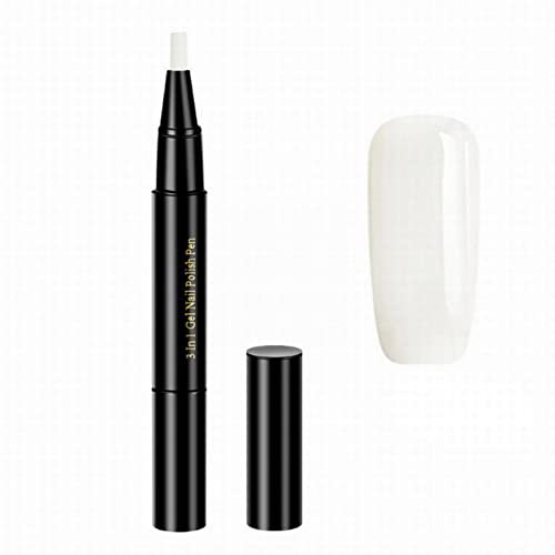 1PC Nail Polish Pen, One Step Gel Nail Polish Pen, 3 in 1 Nail Gel Painting Pen DIY Nail Art Beauty Gifts