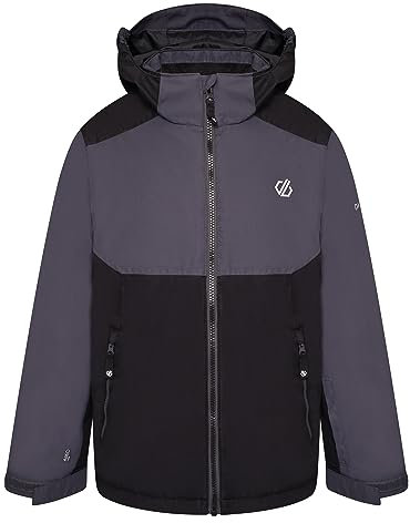 Dare2b Impose III Jacket Kids Ski Jacket, Waterproof & breathable Recycled fabric, Snowskirt, Taped seams, 2 lower zipped pockets, adjustable tech hood