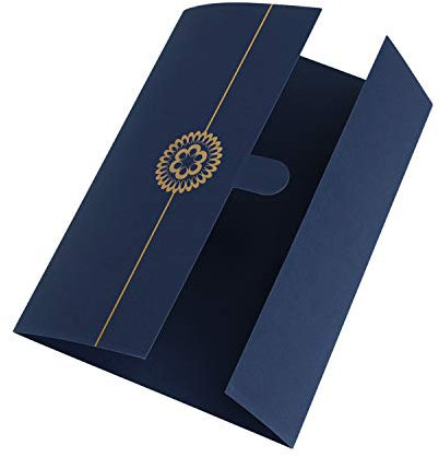 5 Stück Ehrenurkunde Urkundenmappe A4 Zertifikat Mappe Urkundenhülle Halter Hardcover Zertifikathülle Diplom Vergoldet Zeugnismappe Zeugnisse Abdeckung