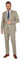 Steffen Klein Herren Anzug elastisch| Business Anzug | Sand| Regular Fit | Klassischer Stil, Elegant | Bequeme Passform und Professioneller Look | Unvergleichbarer Komfort | Größe: 102