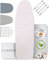 lamodo® - Ironing Board Cover 110 x 30 cm - Ironing Cover Made of 100% Cotton - Suitable for Steam Iron - Extra Thick Padding + Elastic Band and Tensioner, 110-115 cm x 30-35 cm