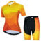 YOUALSO Damen-Fahrradtrikot-Set, Sommer-Kurzarm, Mountainbike-Shirt und Shorts, Set für MTB-Anzug, Fahrradbekleidung, T2009-1, L, FSDG2000