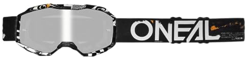 O'NEAL B-10 Youth Goggle ATTACK V.24 black/white - silver mirror