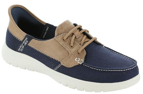 Skechers Go Flex Palmilla - Tenis para Mujer, Tela Azul Marino., 39 EU