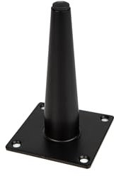 WYSKONT Pieds de Meubles - Pieds de Meubles - 13 cm - Pieds de Meubles Métal - Pieds de Table Noir Pieds d'Armoires - Pieds de Canapés - Pieds de Tables Basses - Pieds Tubes Acier