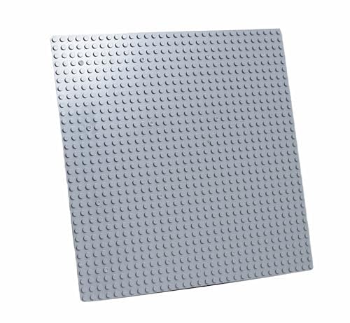 Florappy Classic Baseplate, Building Base, 10x10 Build and Display Board, 32x32 Stud Compatible with All Major Brands (Grey, 6, piece)