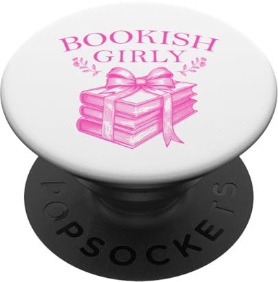 Coquette Books Pink Bow Bookish Bücherliebhaberin liest PopSockets mit austauschbarem PopGrip