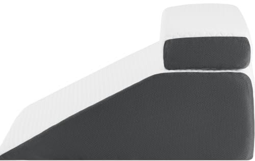 NOFFA Lesekissen & Keilkissen zur Beinerhöhung, Memory Foam Nacken-, Rücken-, Beinstützkissen, abnehmbares Mehrzweckkissen für Bett, Sofa, Sitzen, Schlafen, Ruhe 58 x 55 x 28 cm
