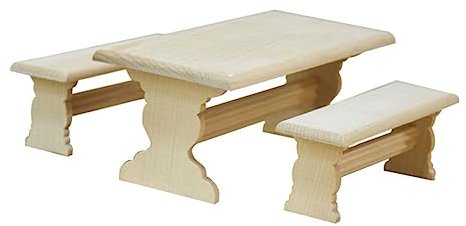 Vaguelly 3St Puppenstuben-Tisch und Stuhl-Set Modell schreibtischstuhl Spielzeug für Kinder Mini-Kleinmöbel dekorative Wohnaccessoires Ornament Modelle Mini-Hausmöbel Zierstuhl Miniatur