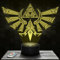 Nachttischlampe Triforce Dekoration Jungenzimmer Gaming Gamer Videospiele Geschenkidee Triforce Geschenkidee Stimmungslicht Nachttischlampe Schreibtischlampe Geschenkidee Teenager Original TOP