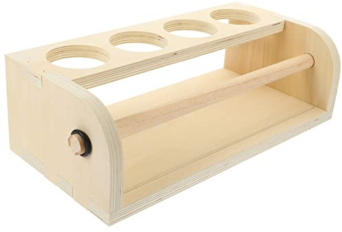 PHENOFICE Holz Zeichenpapierständer für Kinder mit Glatter Oberfläche und Einfach zu Tragen Halter für Malpapierrolle für Schreibtisch zu Hause