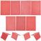 FREEBLOSS 7 Blatt 30 x 20 cm Rote Miniatur Dachschindeln, 7 Stile, Modellziegel Für DIY Baumodelle, Dachziegel Für Miniaturhäuser, Landschaftszubehör Für Tischszenen