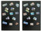 2x Magnettafel Schwarz 80x50 cm aus Edelstahl Magnetwand Pinnwand Magnetisch Groß Magnetboard Küche, Büro, Kinderzimmer
