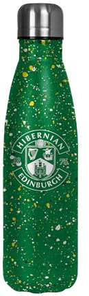 FOCO Officially Licensed Hibernian FC Football Paint Splatter 500ml Reusable Water Bottle