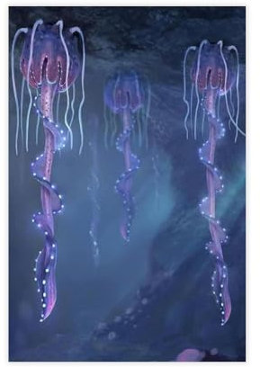 KJUFE Subnautica Elektronische Spiele, 1 Leinwand-Poster, Schlafzimmer, Dekoration, Landschaft, Büro, Raumdekoration, Geschenk, 40 x 60 cm