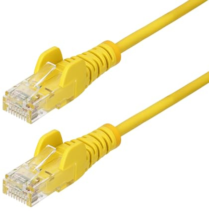StarTech Cavo Ethernet Cat6 Slim 15m, LSZH, Giallo (N6PAT15MYLS)